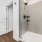 glassed walk-in shower