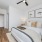 spacious bedroom with natural lighting