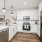 c-shaped kitchen with open serving counter
